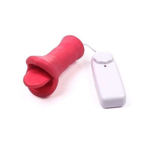 Vibrador para o clítoris boquinha com língua multivelocidade - Rosa 11 cm