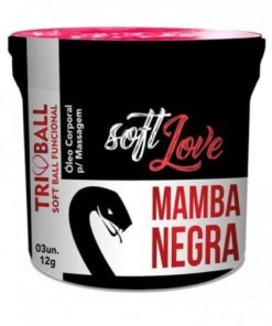 Soft ball triball Mamba Negra - Super Excitante c 3 unidades - Soft Love