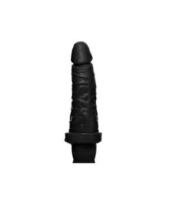 Pênis Realista com vibrador - 14,5 x 4 cm na cor preto mod. C