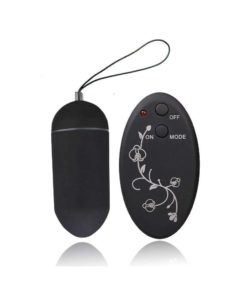 Vibrador bullet egg controle wireless 20 Vibrações - Preto