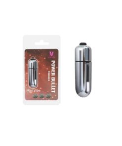 Vibrador pequeno Power Bullet Cápsula - Cromo Metalizado