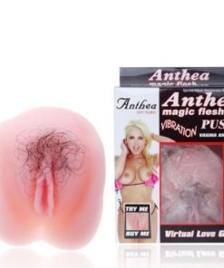 Masturbador Vagina com Pêlos e Cápsula Vibratória
