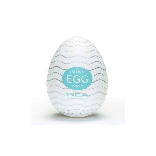 Tenga Egg - Wavy (Ovo masturbador com textura ondulada com lubrificante)