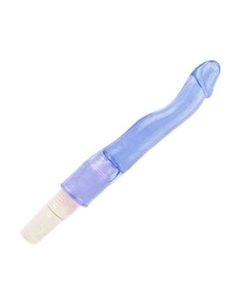 Vibrador Jelly Penis curvado com Vibro 22,5 x 3 cm cor Azul