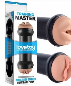 Masturbador Duplo Vagina e Boca em Cyberskin - Master Training LOVETOY
