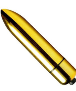 Mini Vibrador bullet 10 Vibrações Power Bullet Cápsula RO-80 Bullet - Dourado
