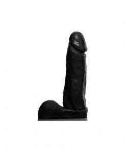 Pênis Realista flexível com Escroto 8 - 20 x 4,5 cm na cor preto
