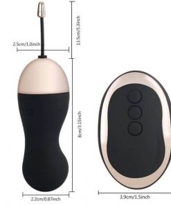 Vibrador Bullet Luxo Recarregável - Controle wireless - 10 Vibrações - Preto